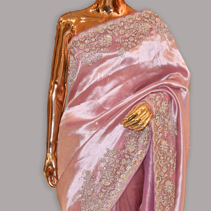 Tissue Tanchoi Zari Work Saree | JS2911-02