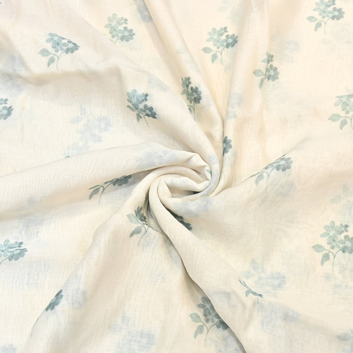 Mul Chanderi Digital Print Fabric - Soft Lightweight Designer Fabric GT0185-K2