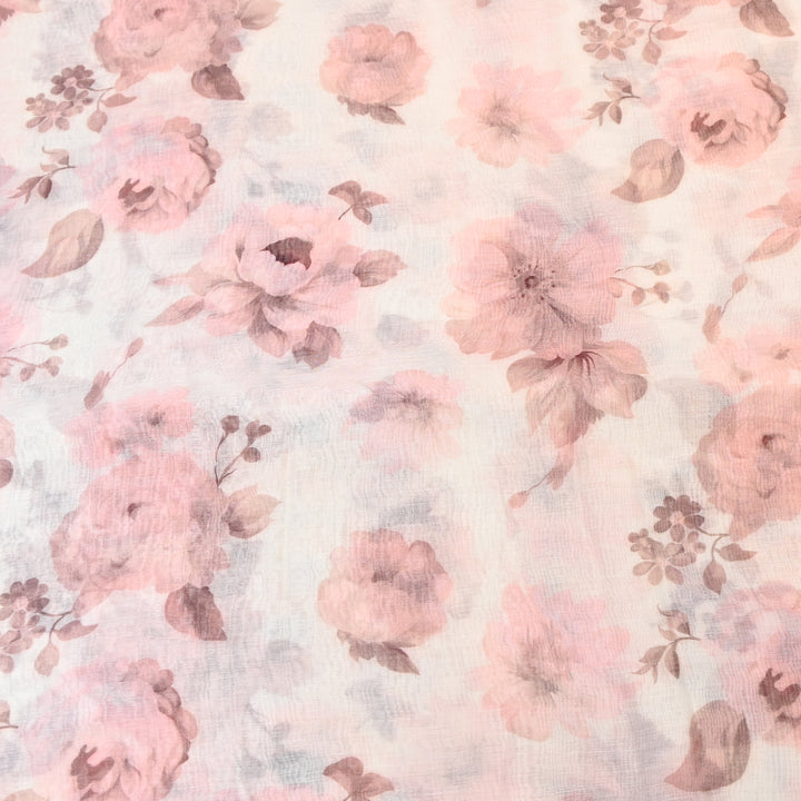 Mul Chanderi Digital Print Fabric - Soft Lightweight Designer Fabric GT0185-K3