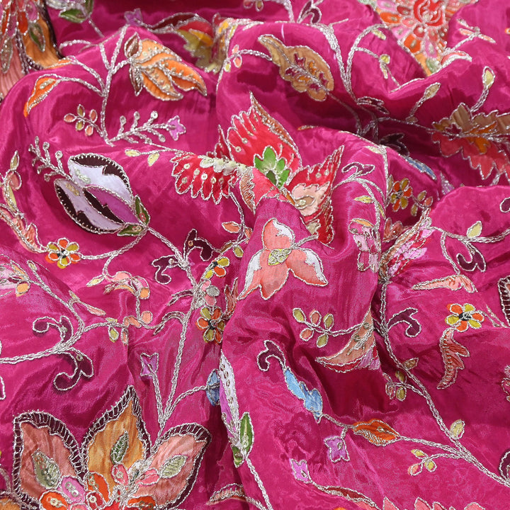 Premium Crepe Fabric With Position Print & Sequin Embroidery – FF1141-4