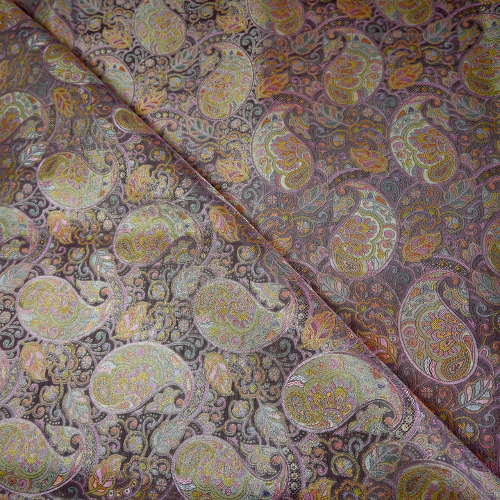 Net Cut Dana With Zari Sequins Embroidery Fabrics