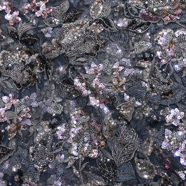 Beautiful Imported Net Cut Dana & Sequins Embroidery Fabrics