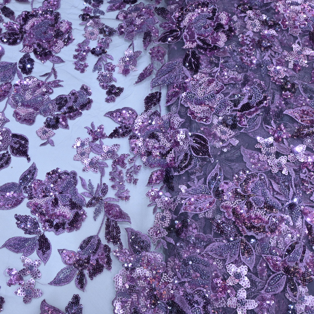Beautiful Imported Net Cut Dana & Sequins Embroidery Fabrics