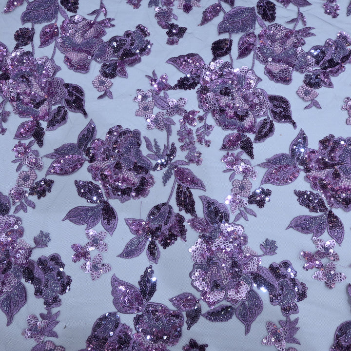 Beautiful Imported Net Cut Dana & Sequins Embroidery Fabrics