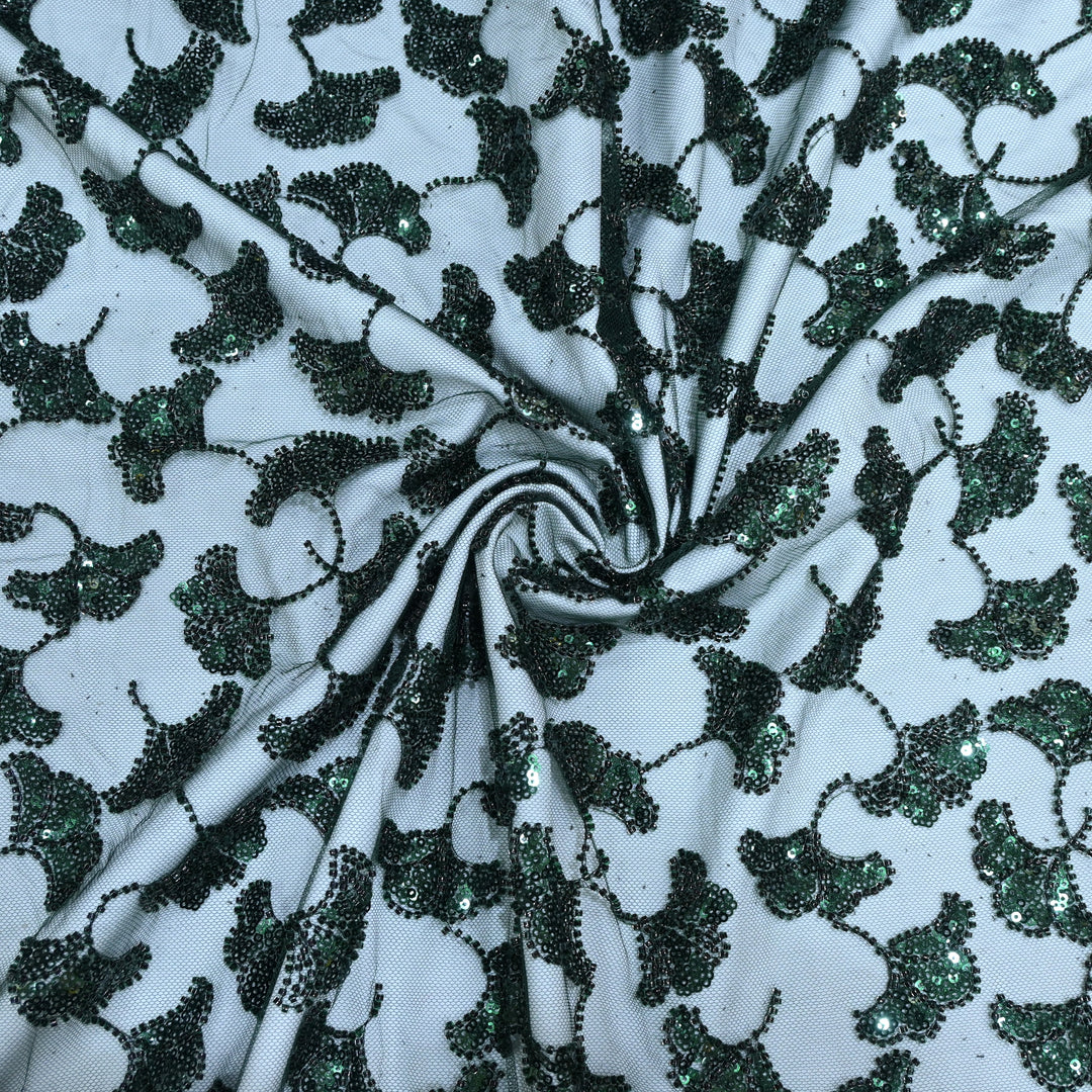 Beautiful Imported Net Cut Dana & Sequins Embroidery Fabrics