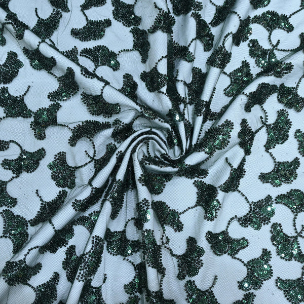 Beautiful Imported Net Cut Dana & Sequins Embroidery Fabrics
