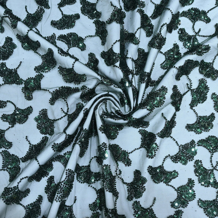 Beautiful Imported Net Cut Dana & Sequins Embroidery Fabrics