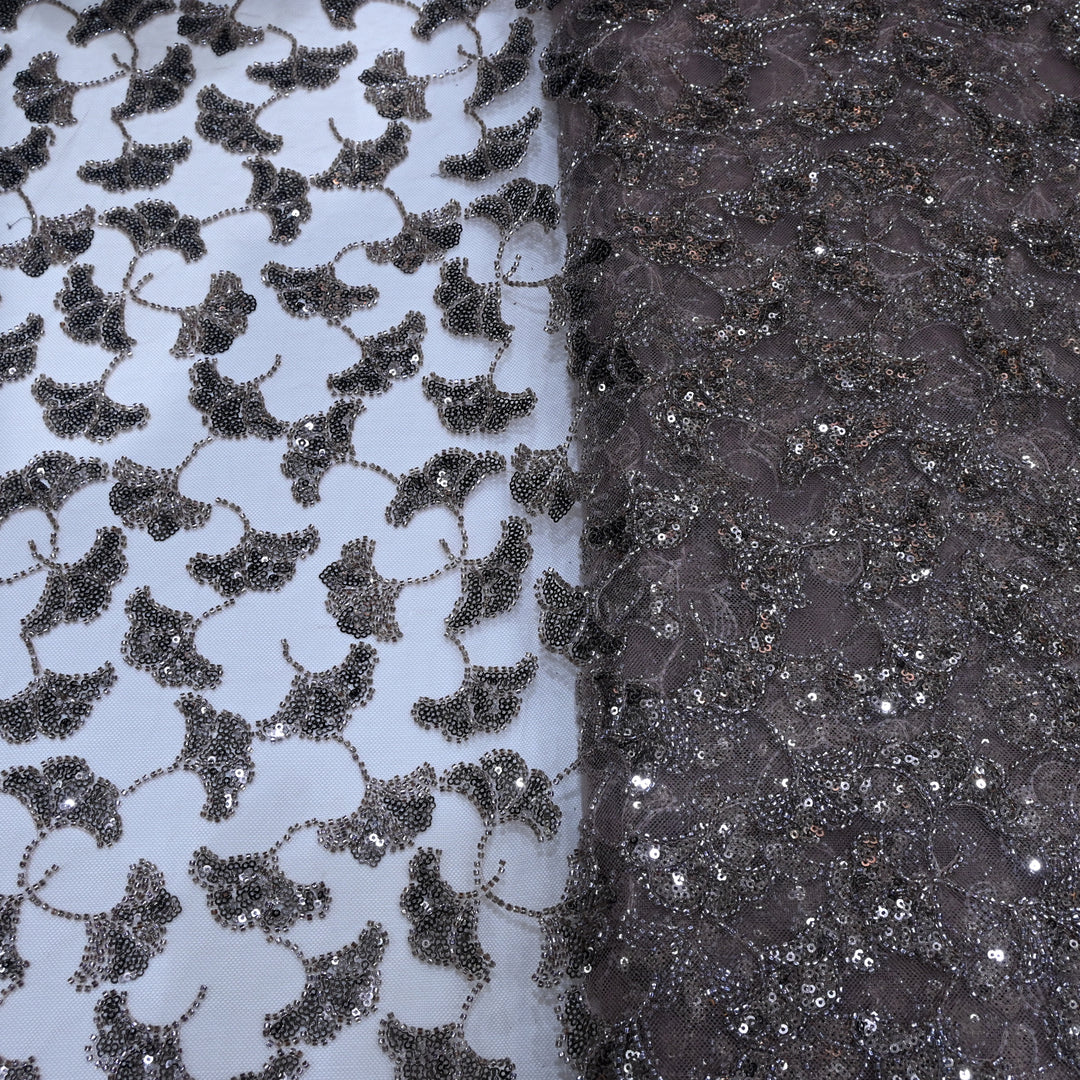 Beautiful Imported Net Cut Dana & Sequins Embroidery Fabrics