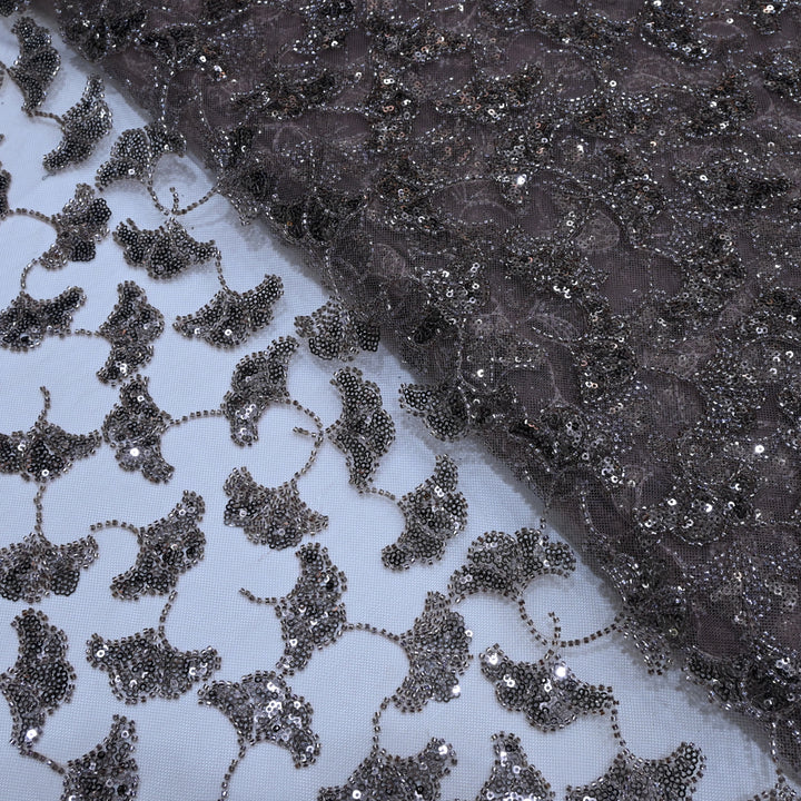 Beautiful Imported Net Cut Dana & Sequins Embroidery Fabrics