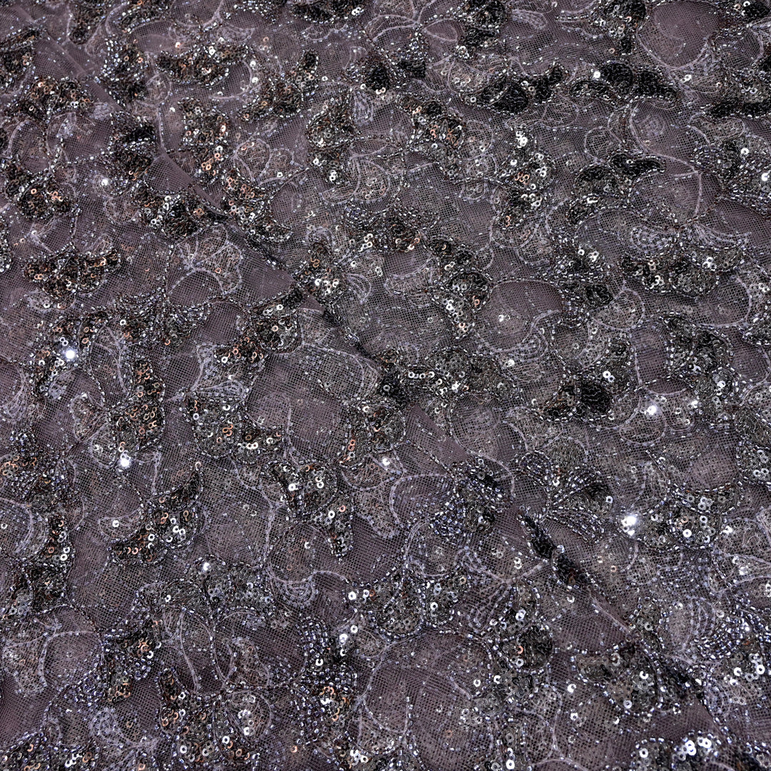 Beautiful Imported Net Cut Dana & Sequins Embroidery Fabrics
