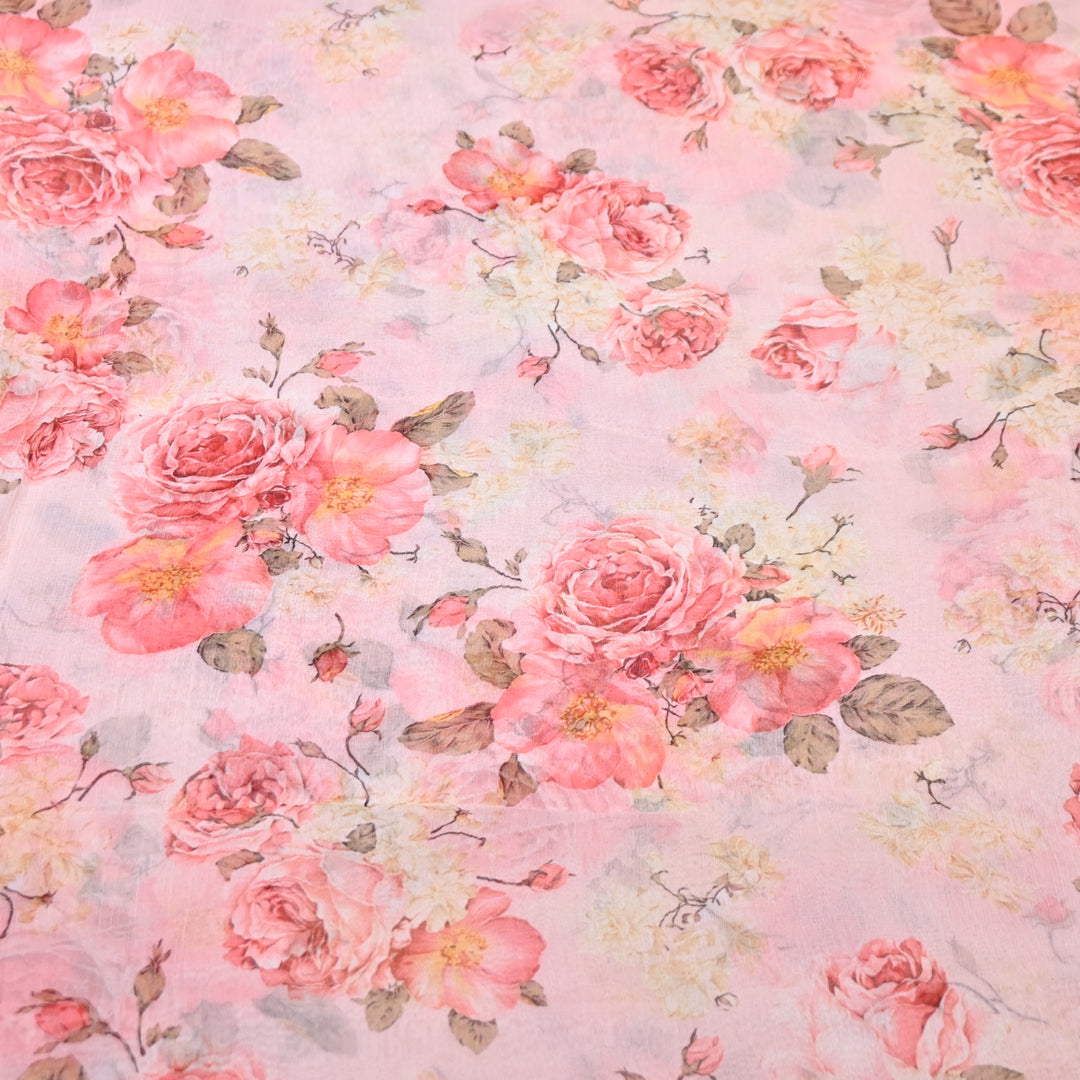 Chiffon Digital Print Fabric – Soft Flowing Designer Printed Fabric MT0012-12