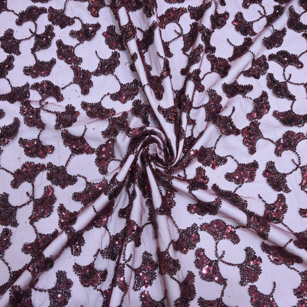 Beautiful Imported Net Cut Dana & Sequins Embroidery Fabrics