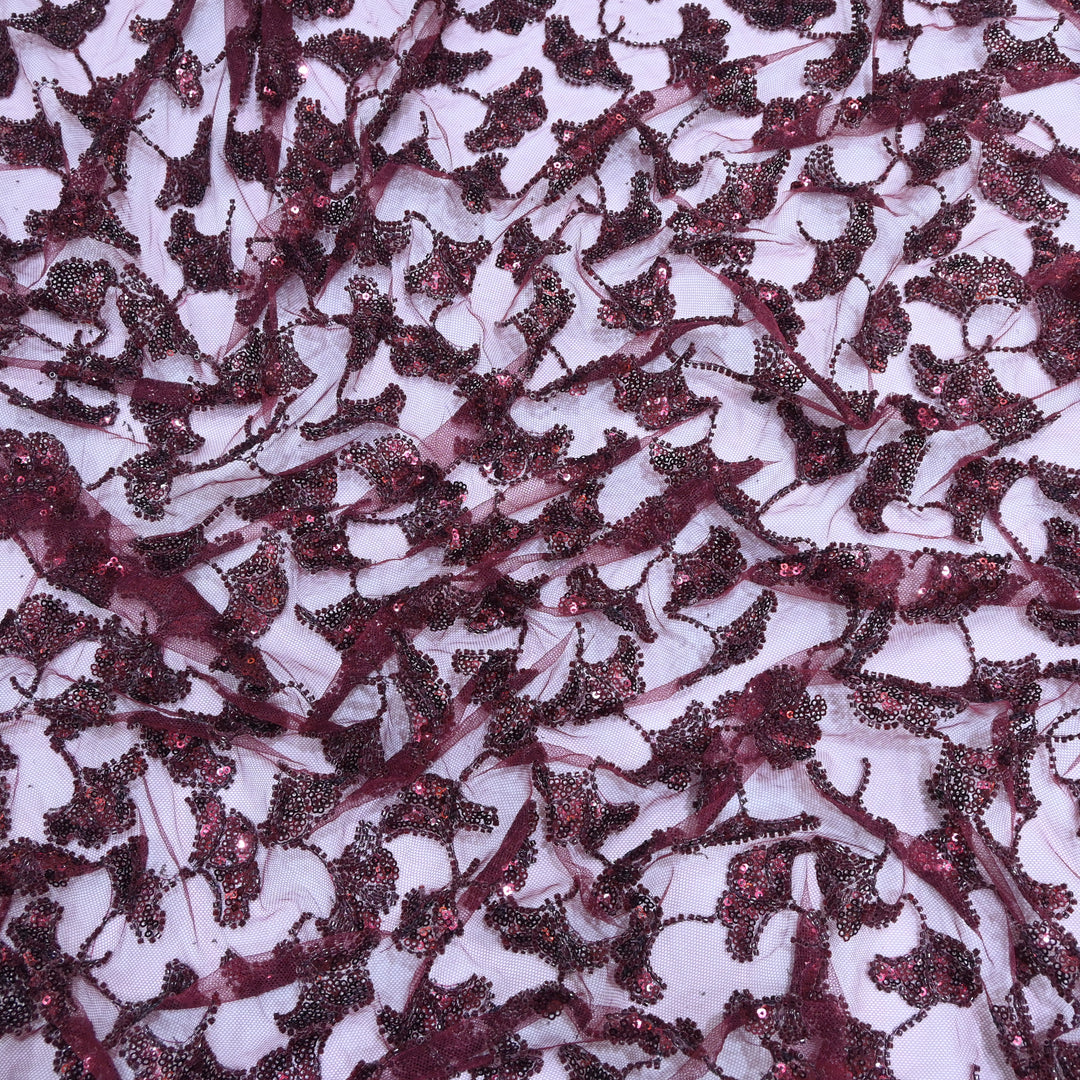 Beautiful Imported Net Cut Dana & Sequins Embroidery Fabrics