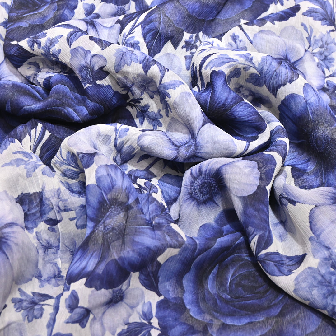 Chiffon Digital Print Fabric – Soft Flowing Designer Printed Fabric MT0012-08