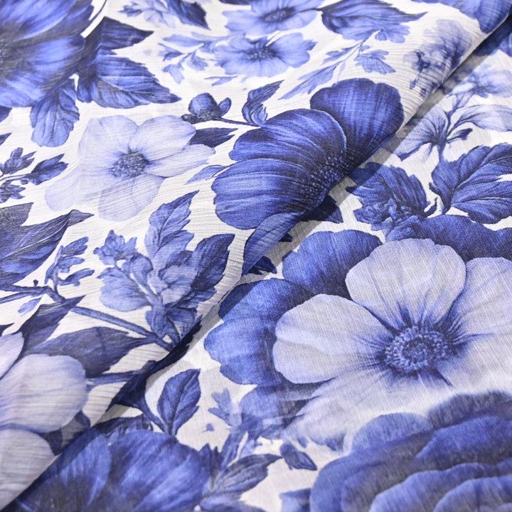 Chiffon Digital Print Fabric – Soft Flowing Designer Printed Fabric MT0012-08