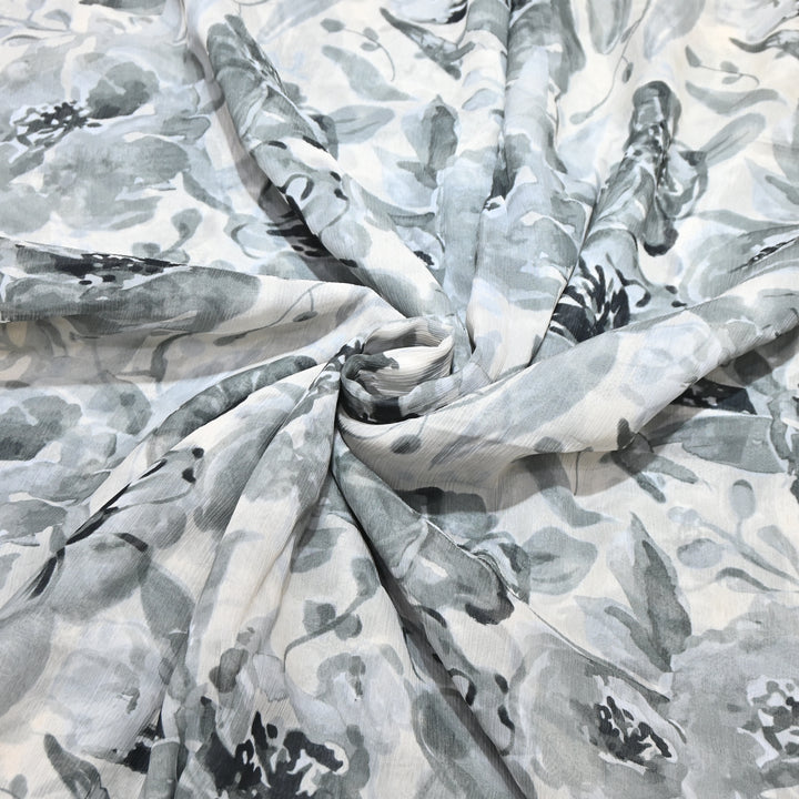 Chiffon Digital Print Fabric – Soft Flowing Designer Printed Fabric MT0012-02