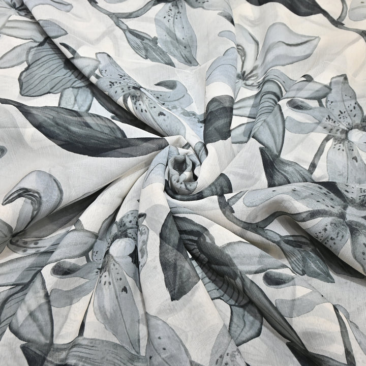 Chiffon Digital Print Fabric – Soft Flowing Designer Printed Fabric MT0012-04
