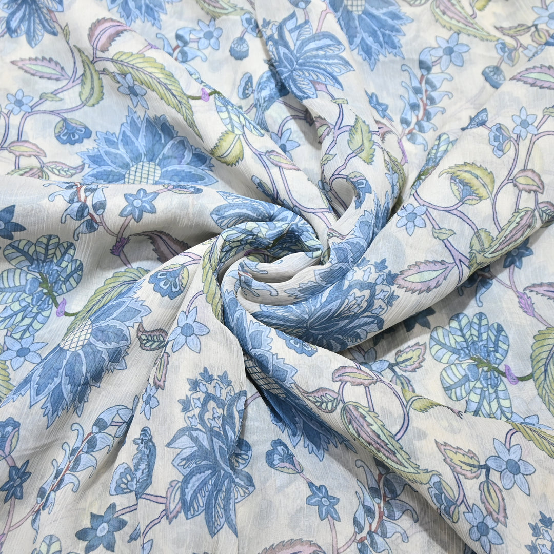 Chiffon Digital Print Fabric – Soft Flowing Designer Printed Fabric MT0012-10