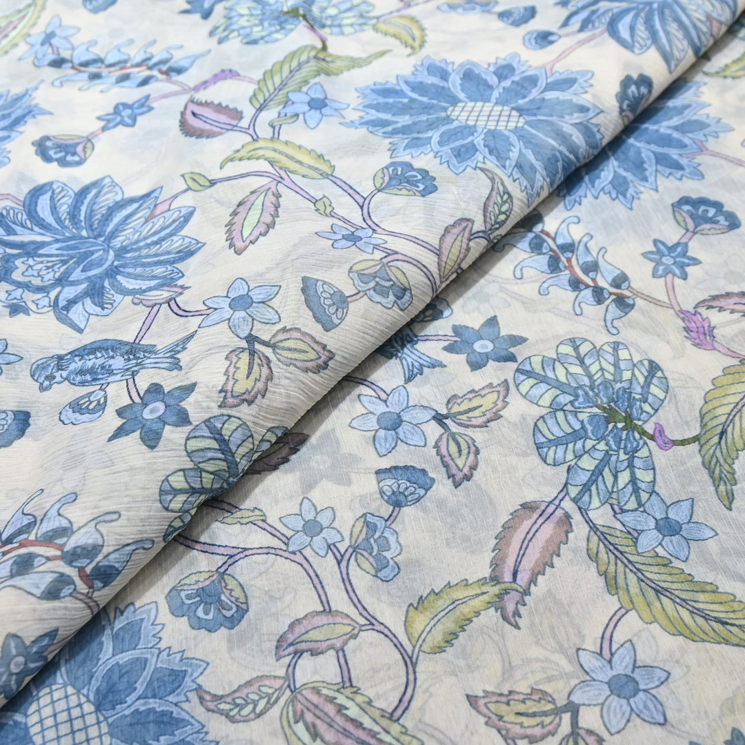 Chiffon Digital Print Fabric – Soft Flowing Designer Printed Fabric MT0012-10