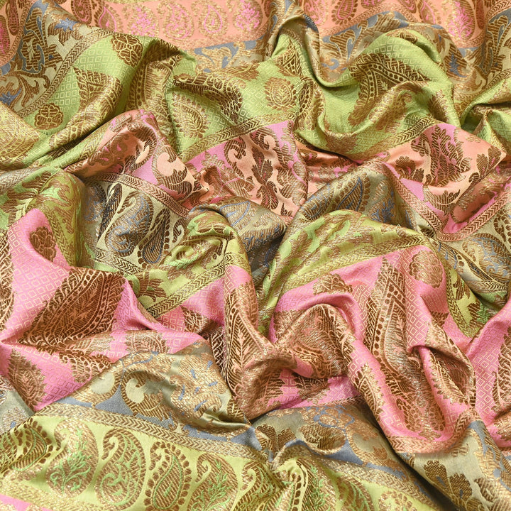 Premium Woven Brocade Fabric – Banarasi Zari Designer Collection  001020-9