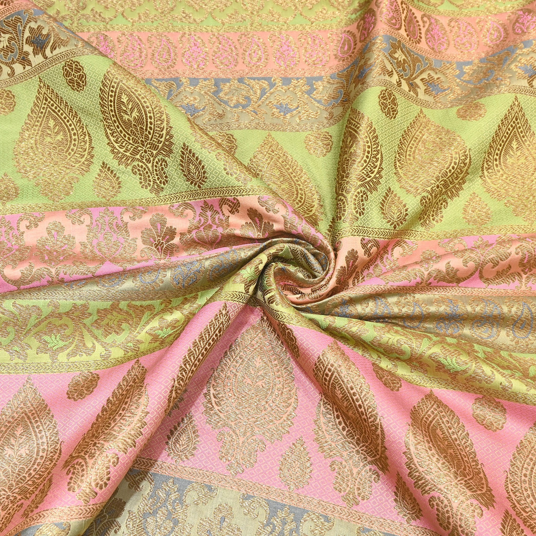 Premium Woven Brocade Fabric – Banarasi Zari Designer Collection  001020-9