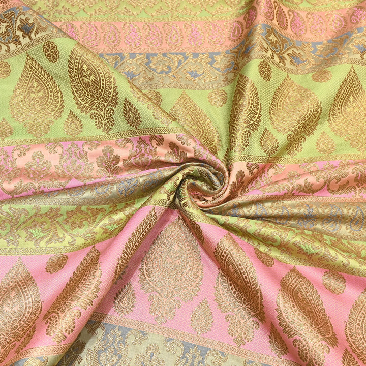Premium Woven Brocade Fabric – Banarasi Zari Designer Collection  001020-9