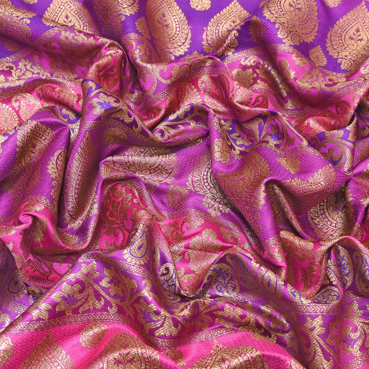 Premium Woven Brocade Fabric – Banarasi Zari Designer Collection  001020-10
