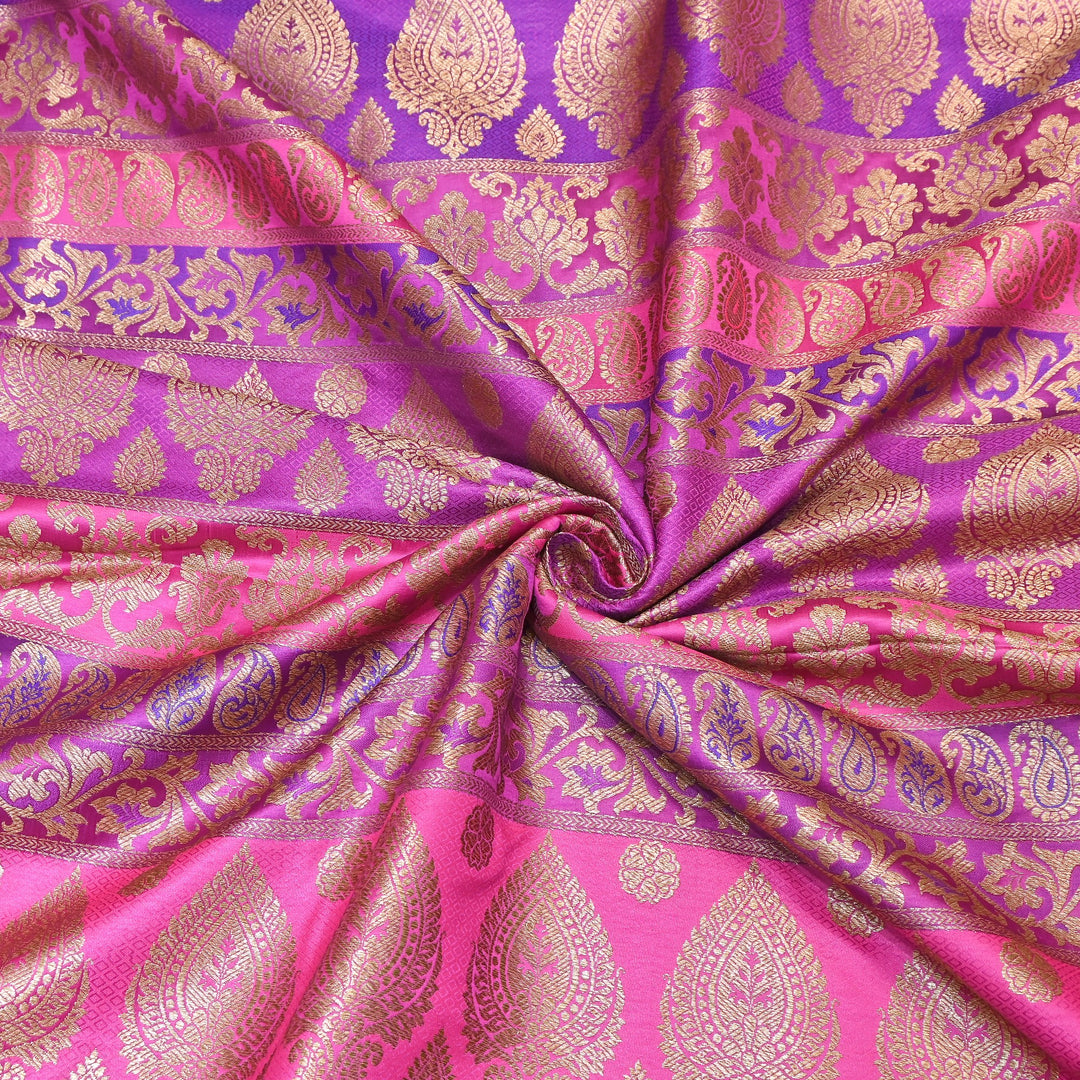 Premium Woven Brocade Fabric – Banarasi Zari Designer Collection  001020-10