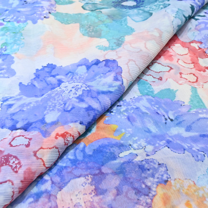 Chiffon Digital Print Fabric – Soft Flowing Designer Printed Fabric MT0012-03