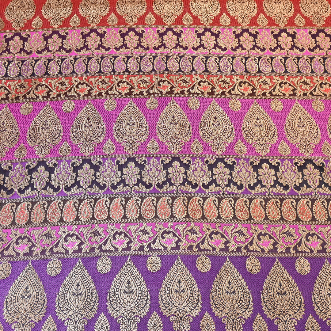 Premium Woven Brocade Fabric – Banarasi Zari Designer Collection  001020-11
