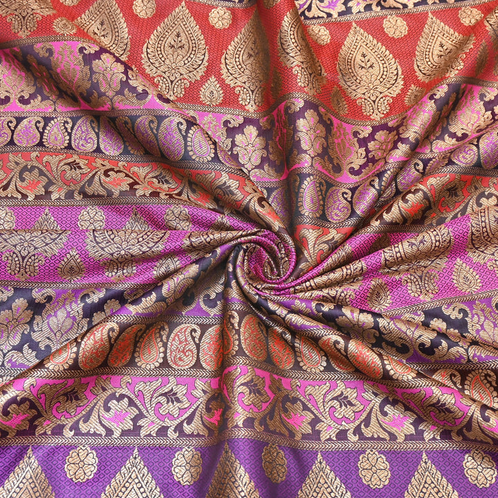 Premium Woven Brocade Fabric – Banarasi Zari Designer Collection  001020-11