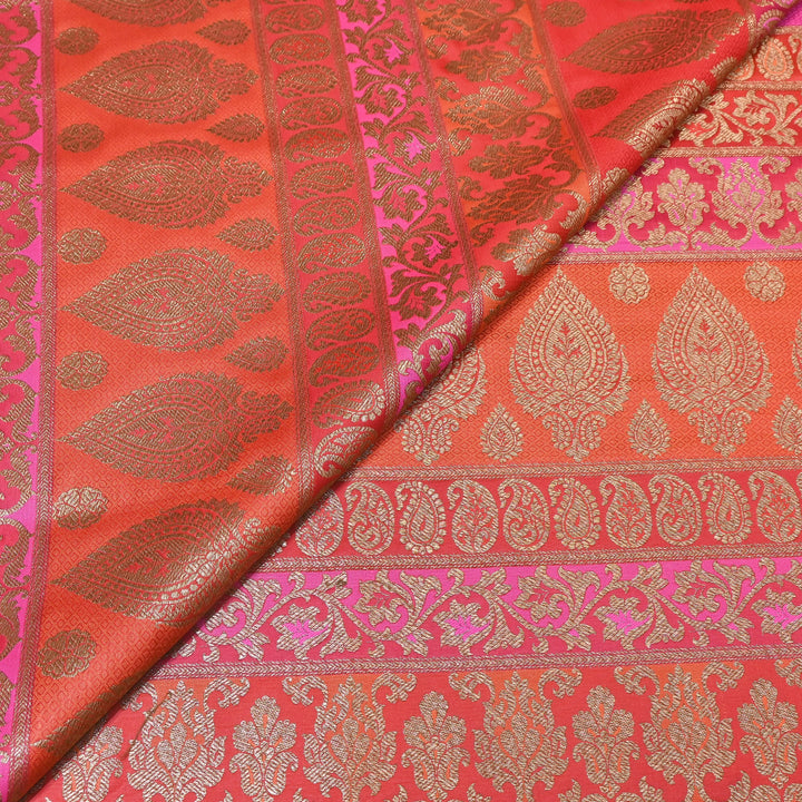 Premium Woven Brocade Fabric – Banarasi Zari Designer Collection  001020-12