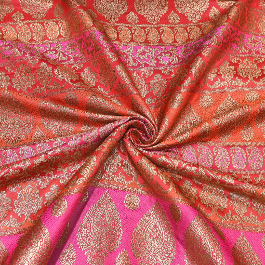 Premium Woven Brocade Fabric – Banarasi Zari Designer Collection  001020-12