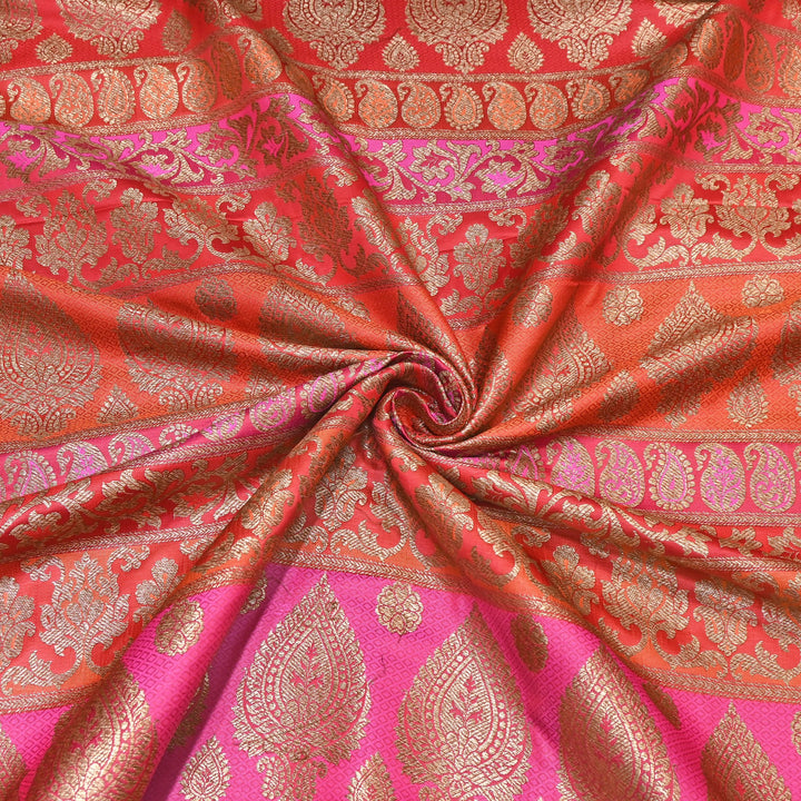 Premium Woven Brocade Fabric – Banarasi Zari Designer Collection  001020-12