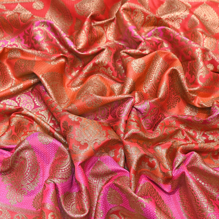 Premium Woven Brocade Fabric – Banarasi Zari Designer Collection  001020-12