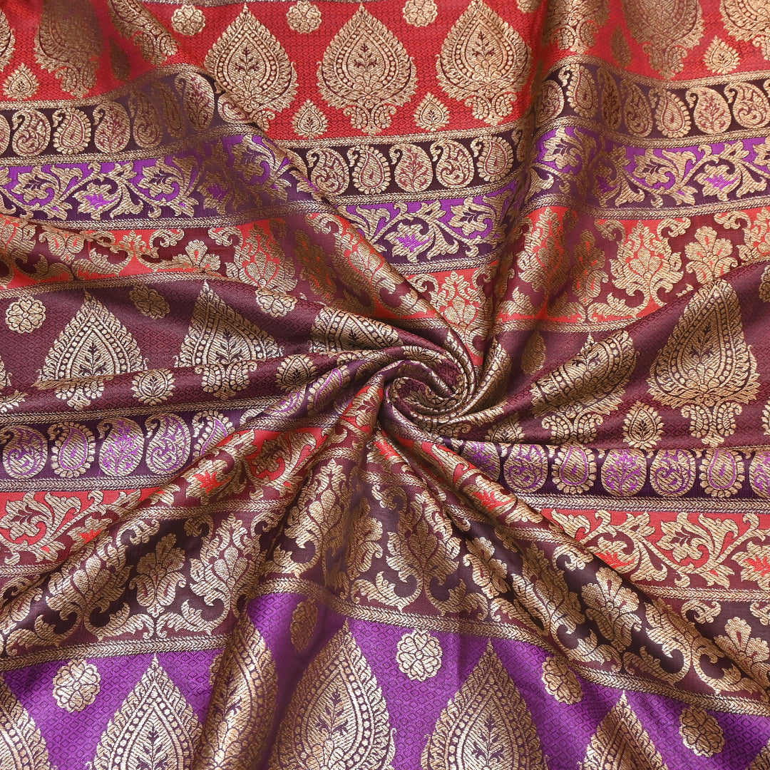 Premium Woven Brocade Fabric – Banarasi Zari Designer Collection  001020-13