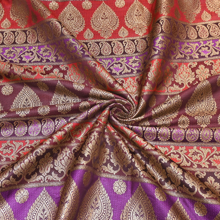 Premium Woven Brocade Fabric – Banarasi Zari Designer Collection  001020-13