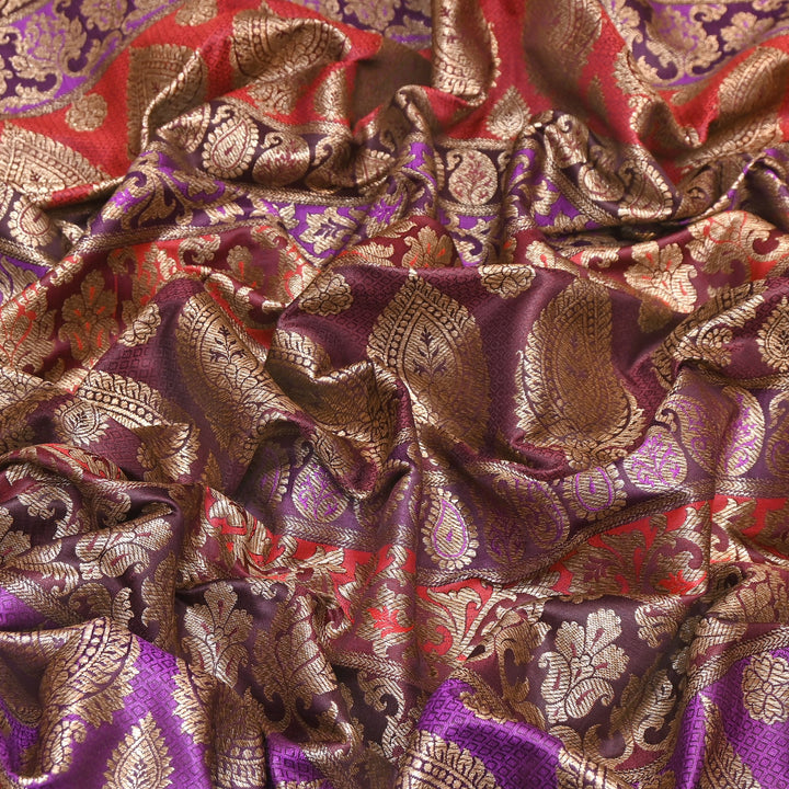 Premium Woven Brocade Fabric – Banarasi Zari Designer Collection  001020-13