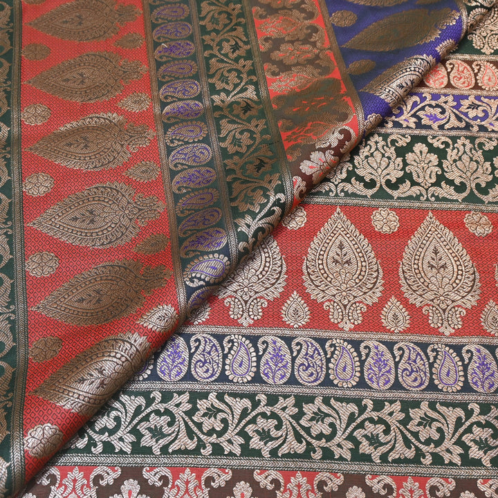 Premium Woven Brocade Fabric – Banarasi Zari Designer Collection  001020-14