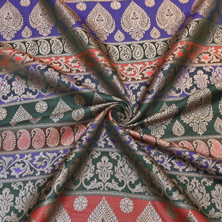 Premium Woven Brocade Fabric – Banarasi Zari Designer Collection  001020-14