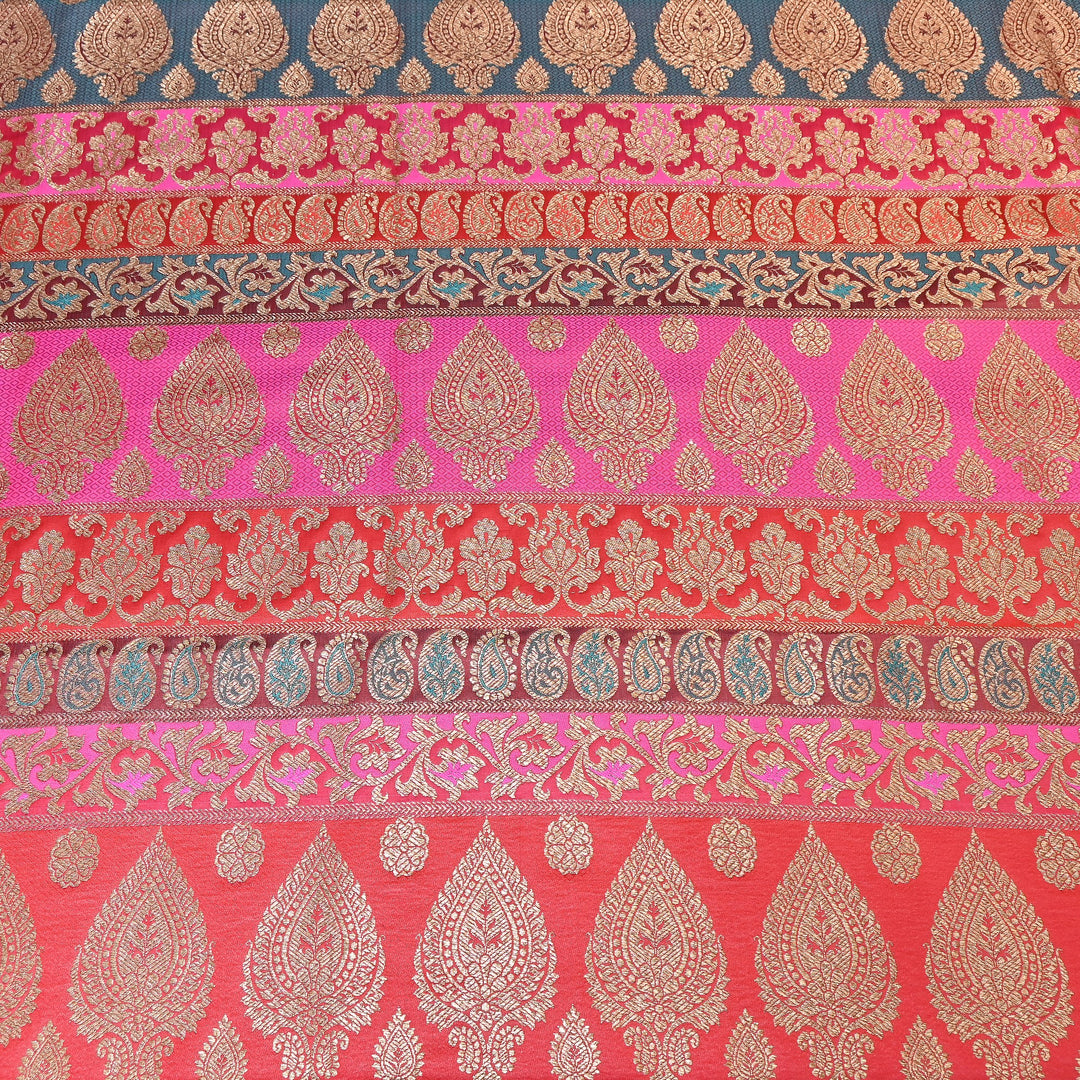 Premium Woven Brocade Fabric – Banarasi Zari Designer Collection  001020-15