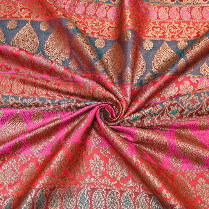 Premium Woven Brocade Fabric – Banarasi Zari Designer Collection  001020-15