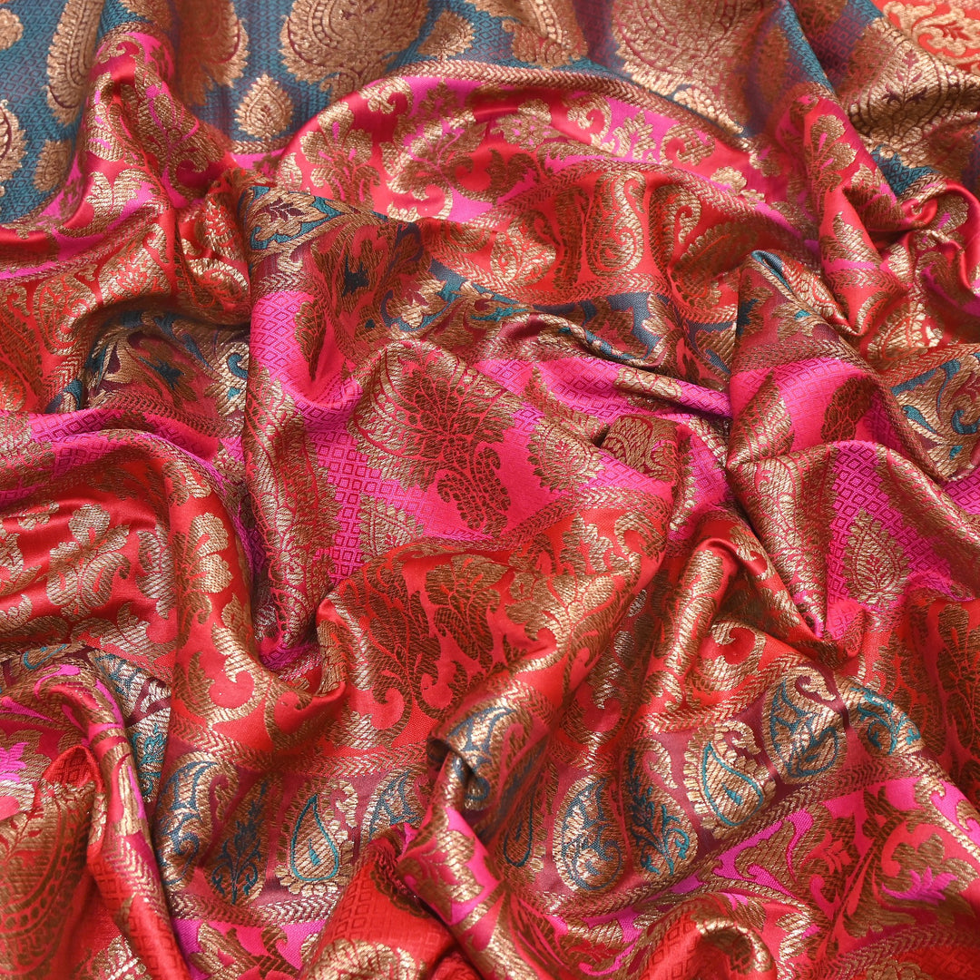 Premium Woven Brocade Fabric – Banarasi Zari Designer Collection  001020-15