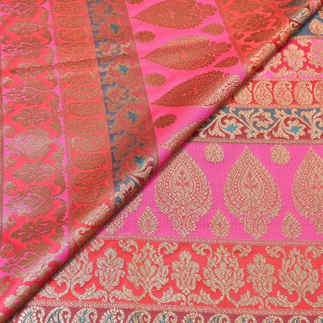 Premium Woven Brocade Fabric – Banarasi Zari Designer Collection  001020-15