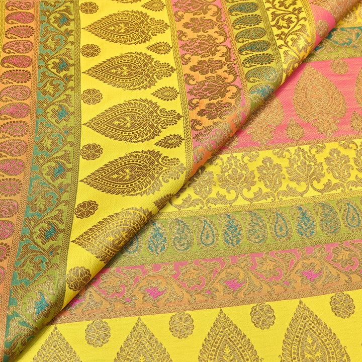 Premium Woven Brocade Fabric – Banarasi Zari Designer Collection  001020-8