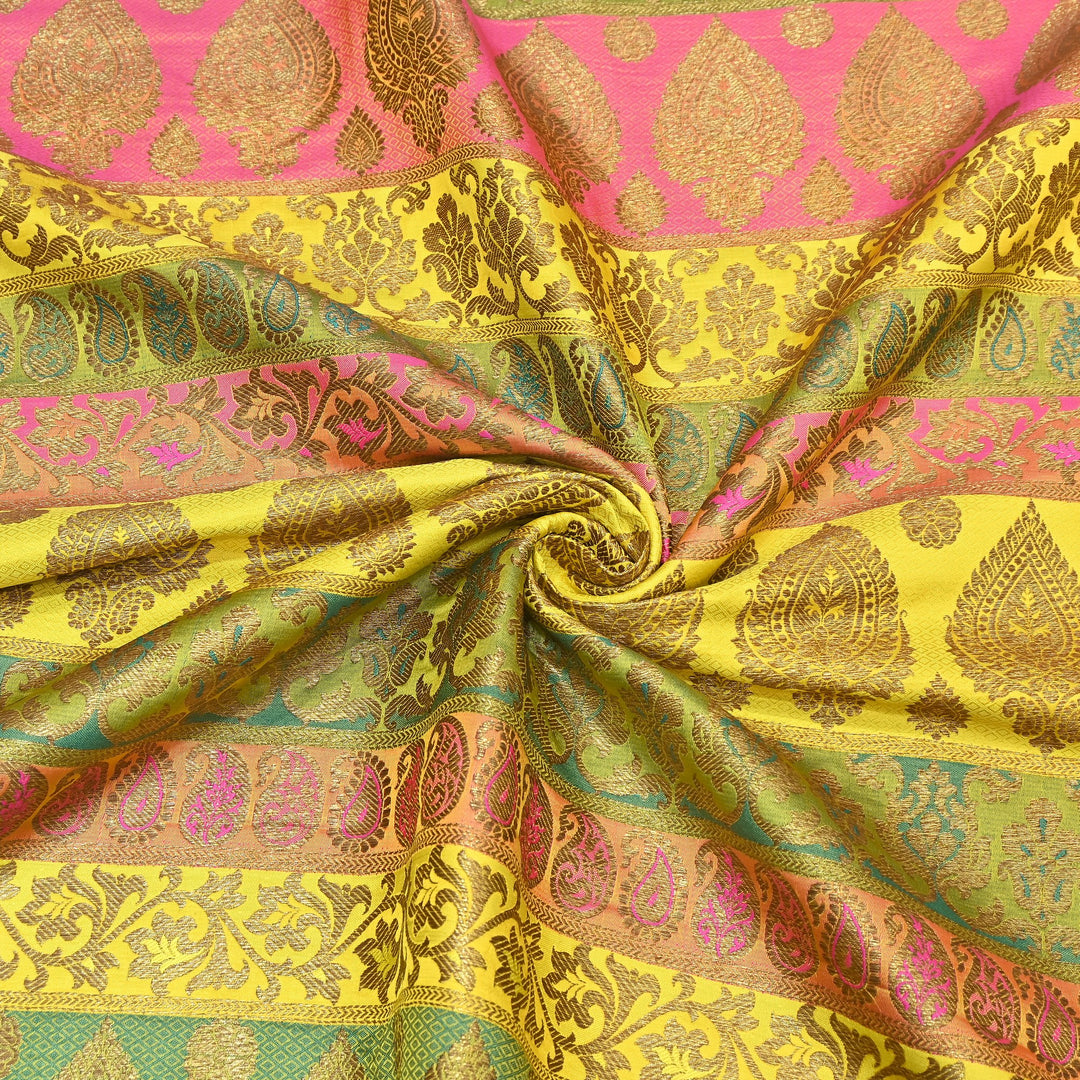 Premium Woven Brocade Fabric – Banarasi Zari Designer Collection  001020-8