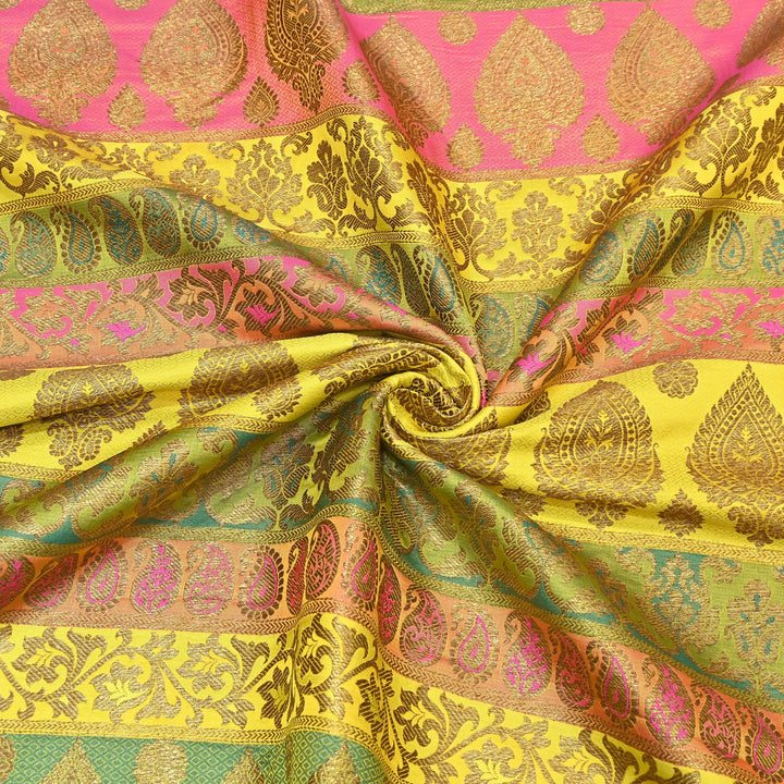 Premium Woven Brocade Fabric – Banarasi Zari Designer Collection  001020-8