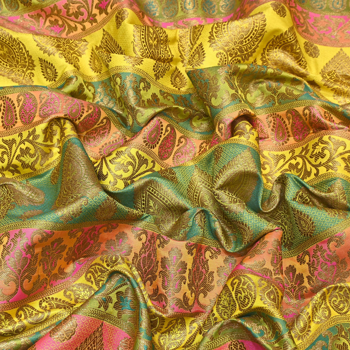 Premium Woven Brocade Fabric – Banarasi Zari Designer Collection  001020-8