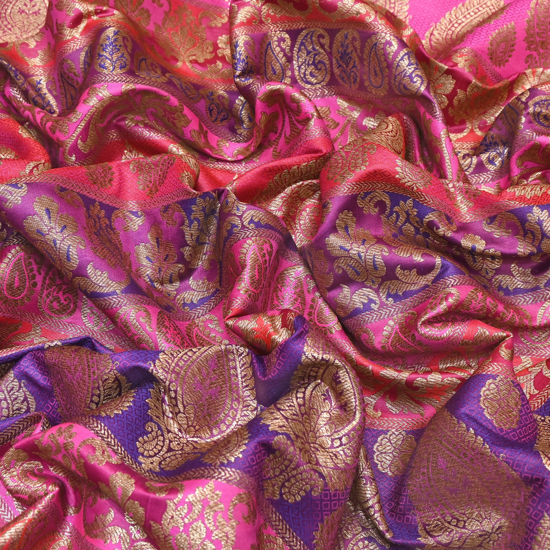 Premium Woven Brocade Fabric – Banarasi Zari Designer Collection  001020-7