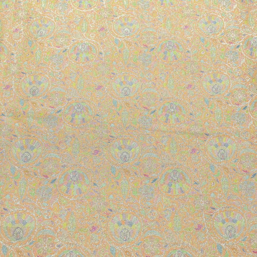 Pure Chinon Silk Zari Brocade Fabric – Premium Designer Ethnic Wear Fabric| AZI0033-3